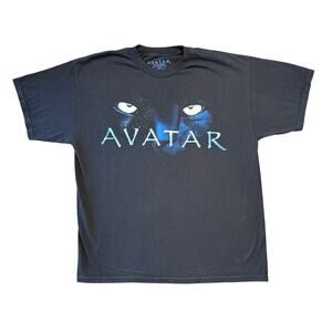 Y2K Avatar XL Original Movie Black Screen Print 2009 T-Shirt James Cameron